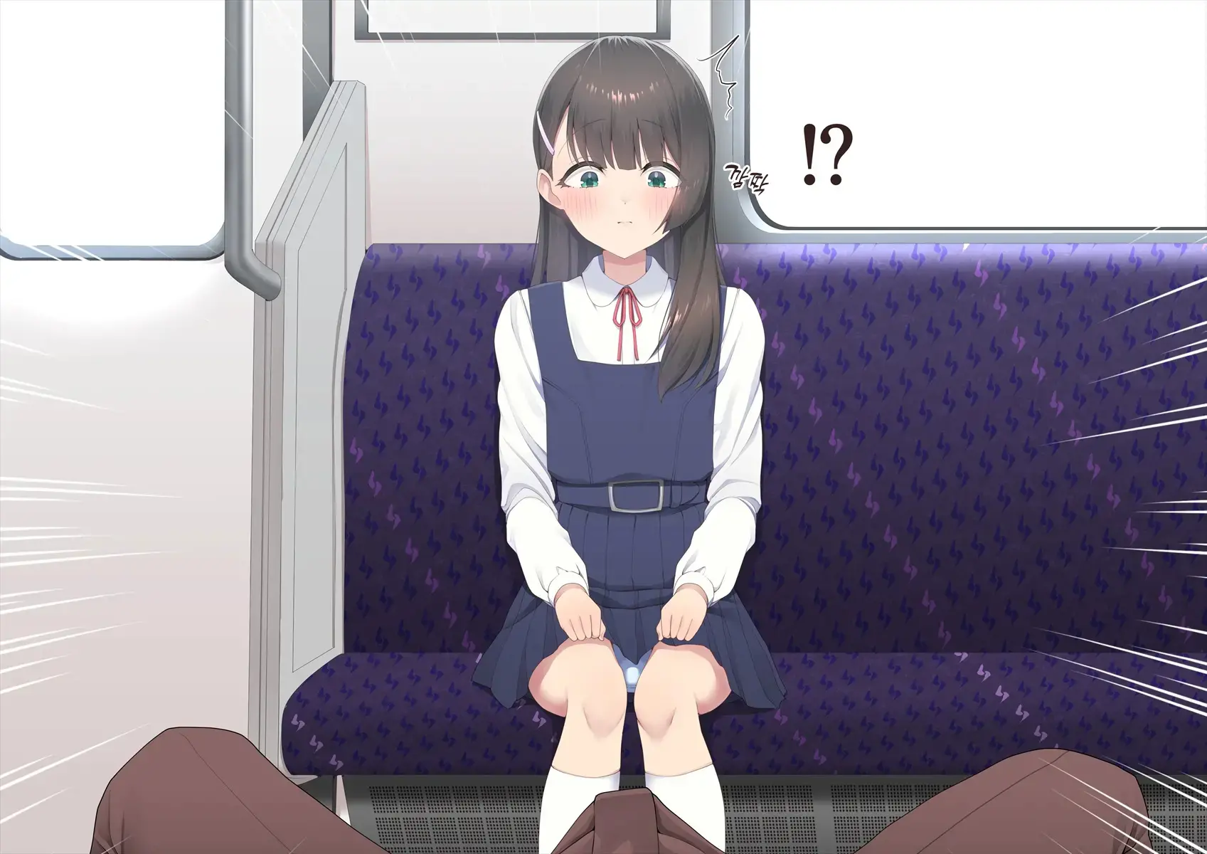 Densha De Bokki O Mitsukeru Otokonoko | 전철에서 발기 자지를 발견한 낭자애